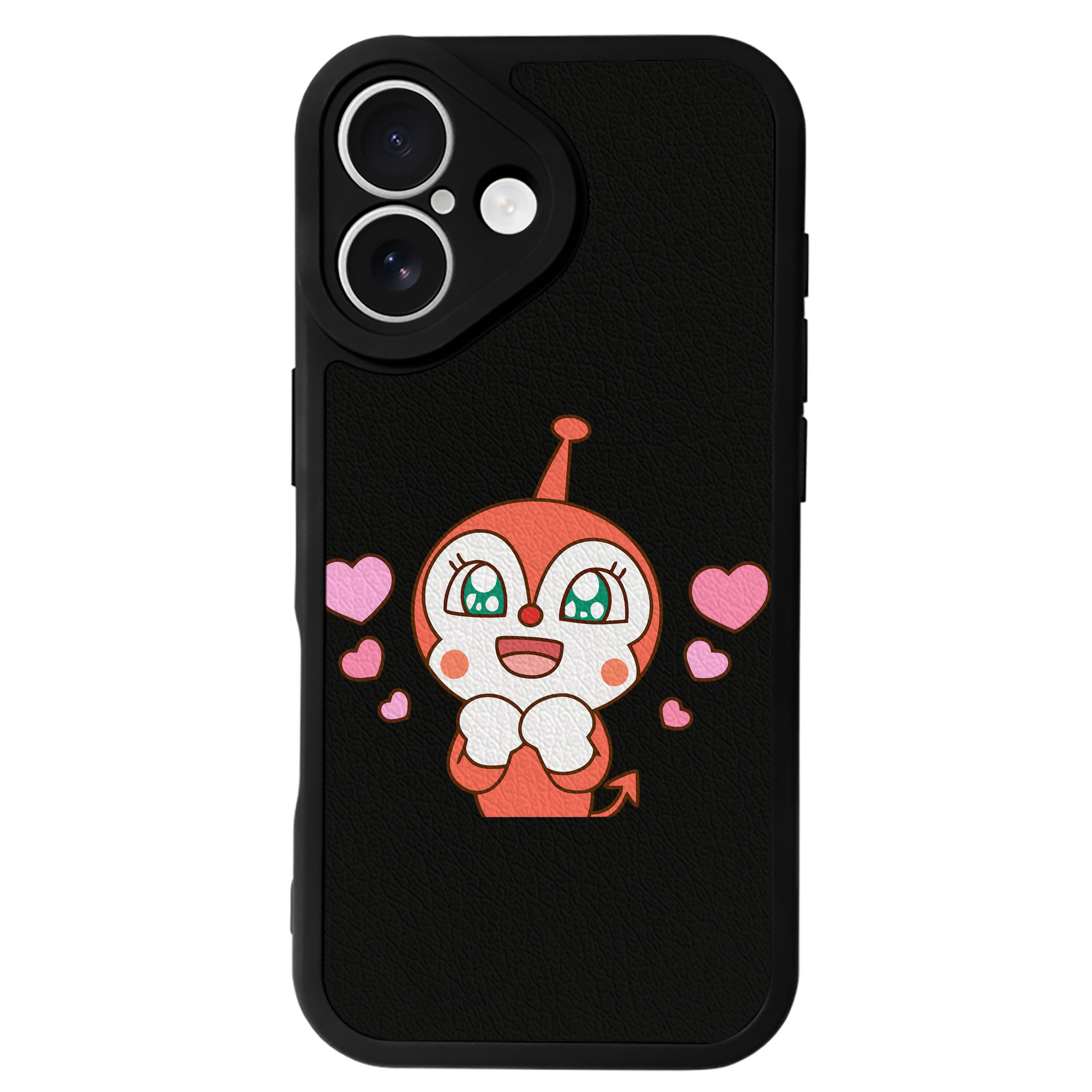 （画像用） アンパンマン Anpanman 【iPhone 16シリーズ対応】シリコンスマホケース（レザー調） 材質：シリコン